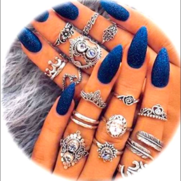Lolias Jewelry Hpnipbohosoho Knuckle Ring Set Vntg 5 Pcs Poshmark